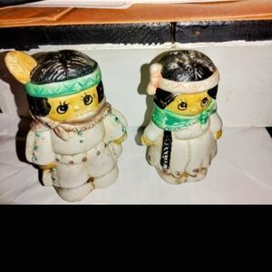 Source Unknown Native American Figurine Salt and Pepper Shakers - Multicolor